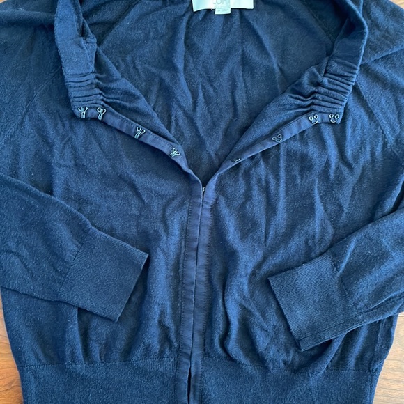 LOFT Dark Blue Cardigan - Picture 6 of 7